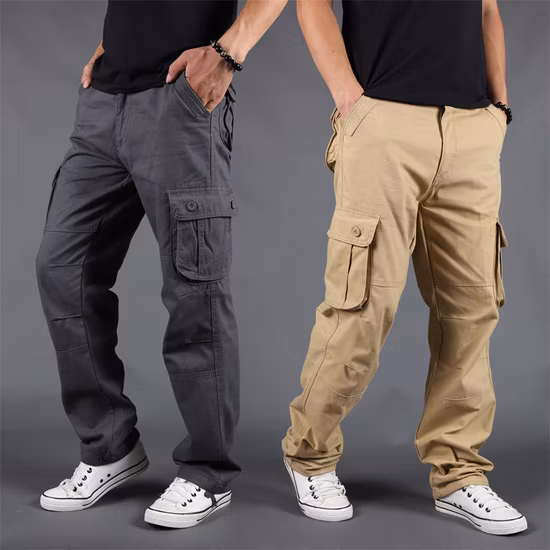 Pantalons pour hommes en gros travail de sécurité en plein air poche réfléchissante uniforme personnalisé randonnée pantalon cargo tactique bleu marine
