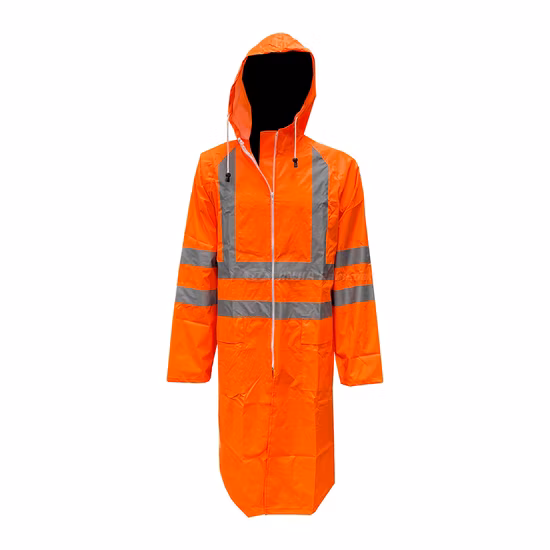 Veste de pluie réfléchissante de sécurité, imperméable haute visibilité