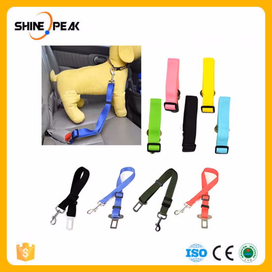 Réglable utilisation en voiture chien chat respirant chiot chat gilet harnais collier sangles de poitrine harnais laisse conduit ceinture de sécurité